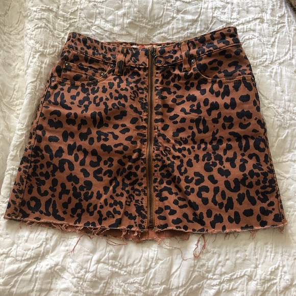 Cheetah Free People skirt - Picture 2 of 4